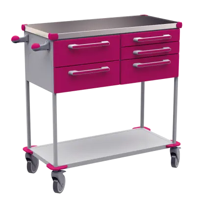 ASSIST 407 vozík zdravotnický, plast ABS, fialová