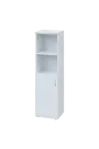 EN 4 - 4DN2 skříň 1-dveřová/otevřená, úzká, levá lamino - bílá
