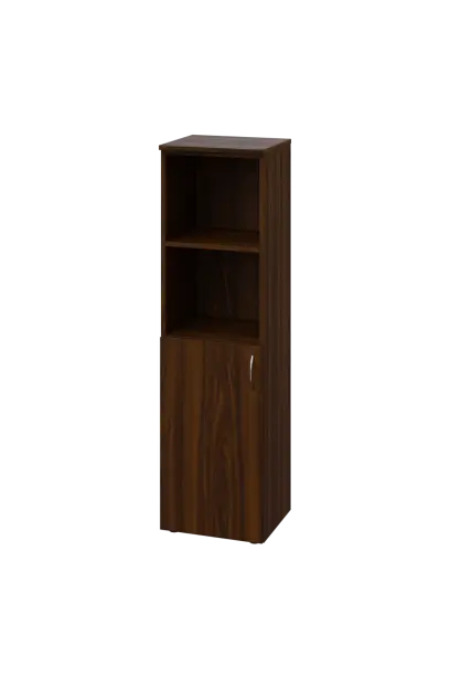 EN 4 - 4DN2 skříň 1-dveřová/otevřená, úzká, levá lamino - ořech královský