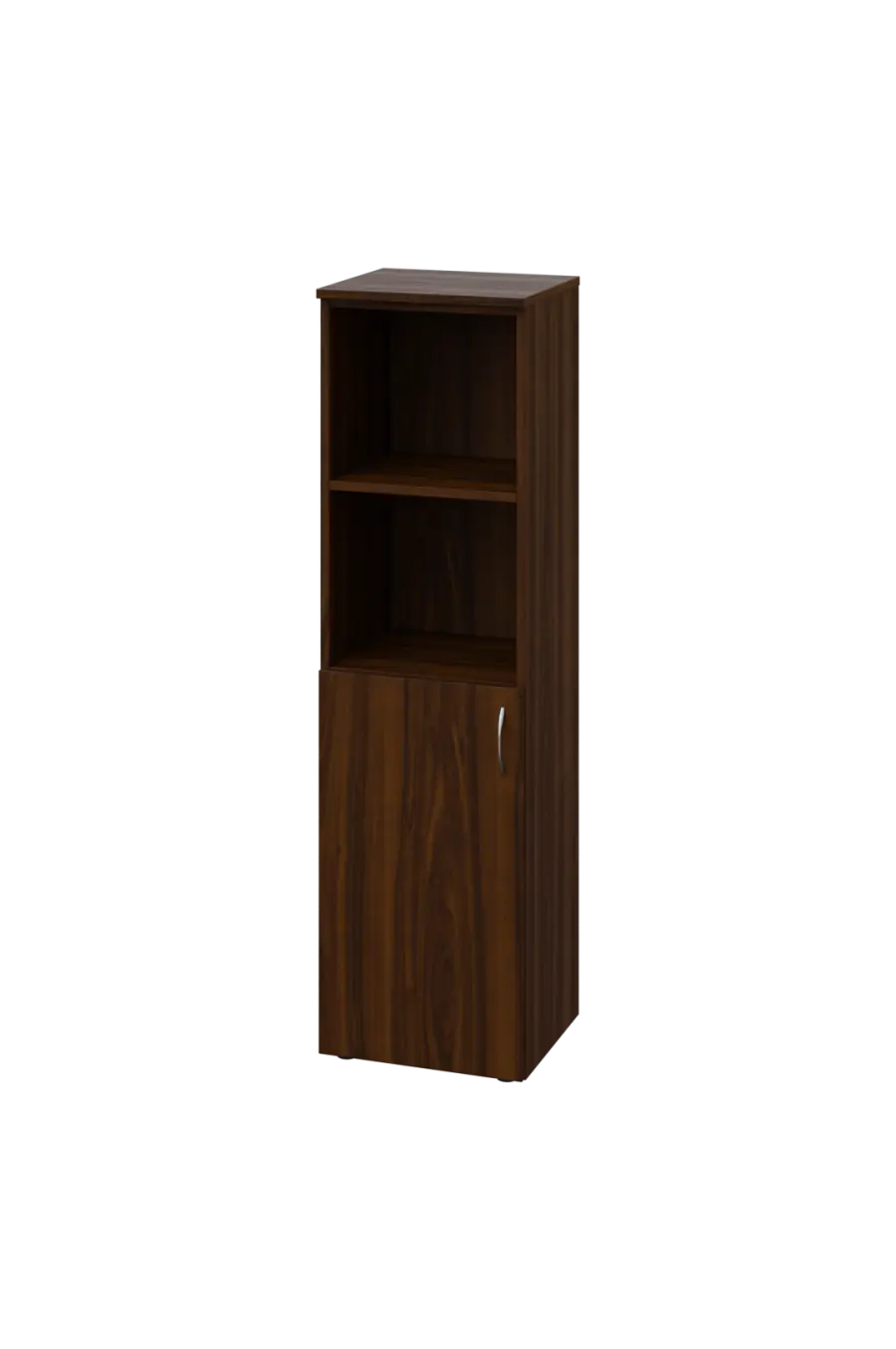 EN 4 - 4DN2 skříň 1-dveřová/otevřená, úzká, levá lamino - ořech královský