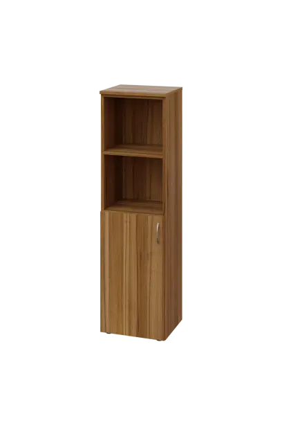 EN 4 - 4DN2 skříň 1-dveřová/otevřená, úzká, levá lamino - ořech světlý