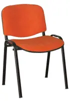 ALTAMIRA židle konferenční, kostra černá, látka SUE 46 oranžová
