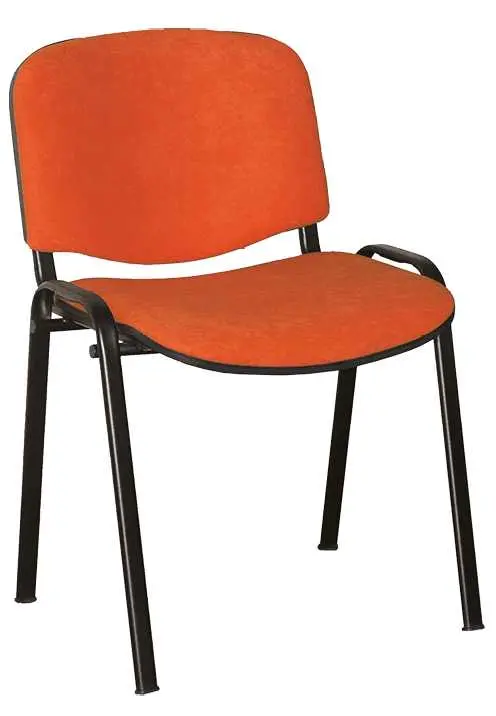 ALTAMIRA židle konferenční, kostra černá, látka SUE 46 oranžová