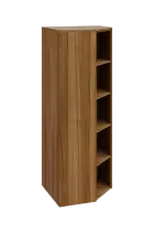 EV 5 - 7 skříň rohová, vnitřní, úzká lamino - ořech světlý, provedení pravé