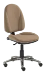 444/MEK CR židle kancelářská, koženka AN, kříž chrom AN 096 - koženka béžová