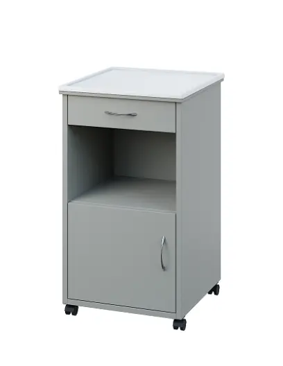 NSL - 17 PV stolek noční k lůžku, levostranný, lamino - šedá