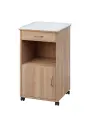 NSL - 17 PV stolek noční k lůžku, levostranný, lamino - dub bardolino
