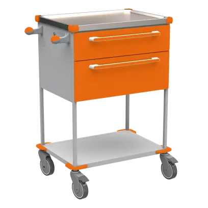 ASSIST 193 vozík zdravotnický, plast ABS, oranžová