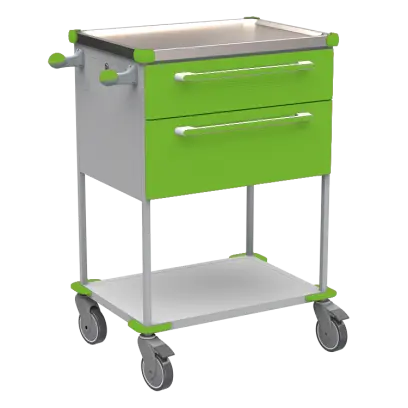 ASSIST 193 vozík zdravotnický, plast ABS, zelená