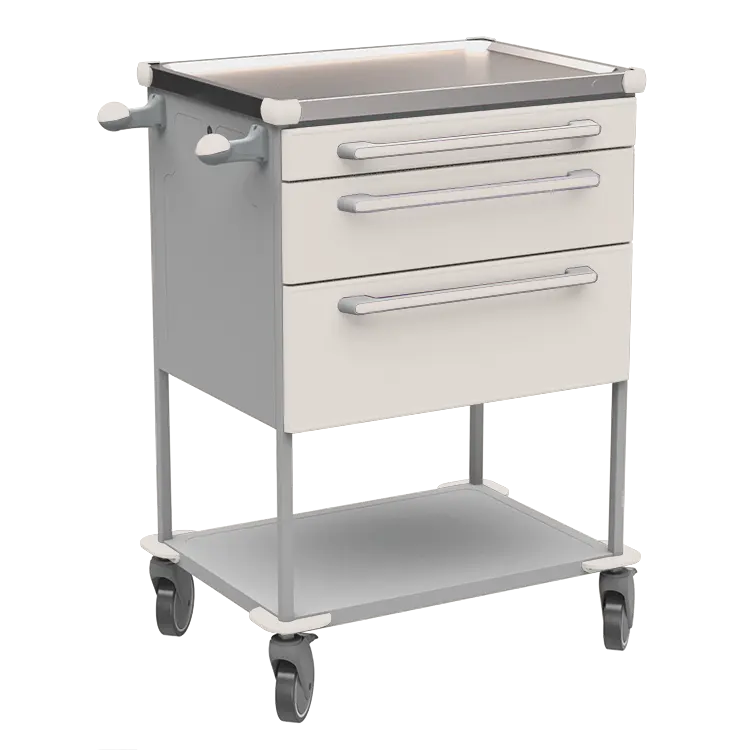 ASSIST 195 vozík zdravotnický, plast ABS, bílá