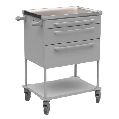 ASSIST 195 vozík zdravotnický, plast ABS, šedá