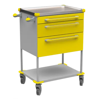 ASSIST 195 vozík zdravotnický, plast ABS, žlutá