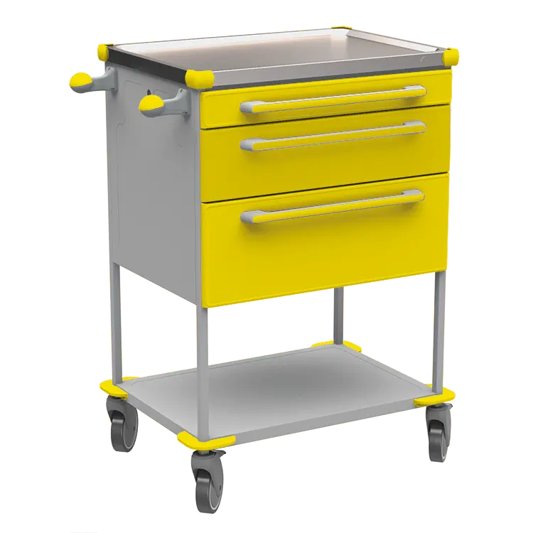 ASSIST 195 vozík zdravotnický, plast ABS, žlutá