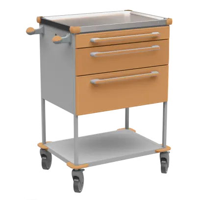 ASSIST 195 vozík zdravotnický, plast ABS, hnědobéžová