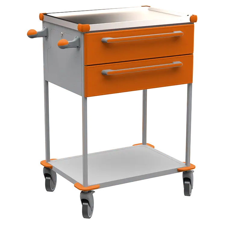 ASSIST 192 vozík zdravotnický, plast ABS, oranžová