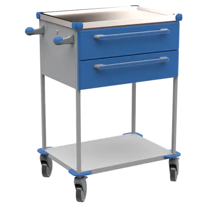 ASSIST 192 vozík zdravotnický, plast ABS, modrá