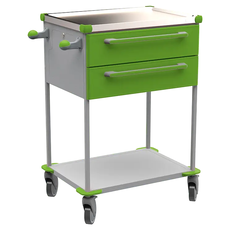 ASSIST 192 vozík zdravotnický, plast ABS, zelená