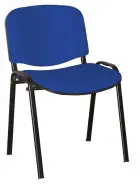 ALTAMIRA židle konferenční, kostra černá, látka SUE 7 modrá