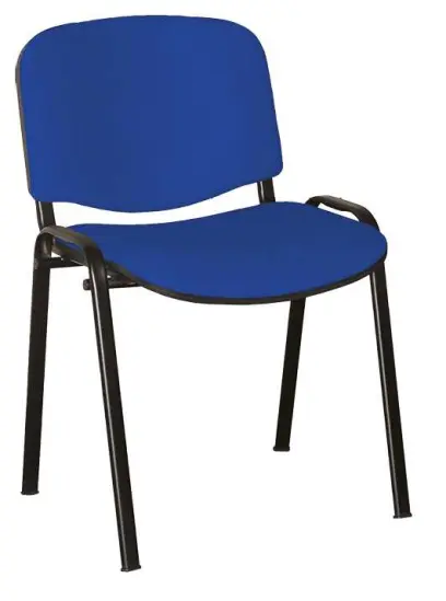 ALTAMIRA židle konferenční, kostra černá, látka SUE 7 modrá