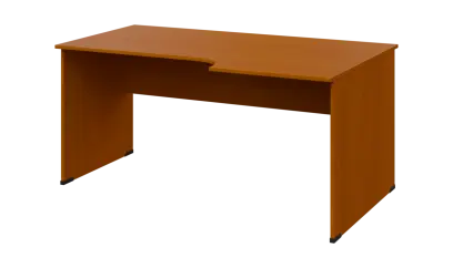 TR 8 - 166 stůl kancelářský, rohový, pravý, dřevěná podnož, deska 18 mm, široký 1600 mm, třešeň šuma TR 8 - 166 stůl kancelářský, rohový, pravý, dřevěná podnož, deska 18 mm, široký 1600 mm, třešeň šumavská