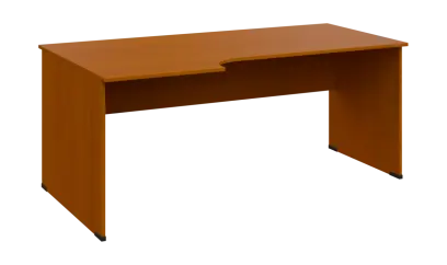 TR 8 - 186 stůl kancelářský, rohový, levý, dřevěná podnož, deska 18 mm, široký 1800 mm, třešeň šumav TR 8 - 186 stůl kancelářský, rohový, levý, dřevěná podnož, deska 18 mm, široký 1800 mm, třešeň šumavská