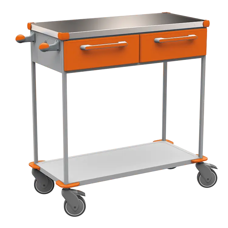 ASSIST 401 vozík zdravotnický, plast ABS, oranžová