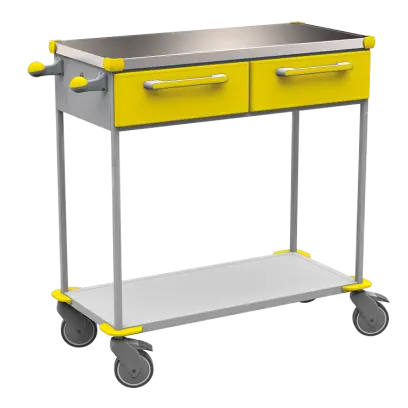 ASSIST 401 vozík zdravotnický, plast ABS, žlutá