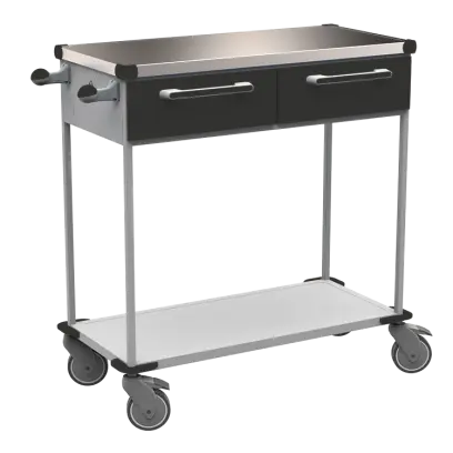 ASSIST 401 vozík zdravotnický, plast ABS, černá