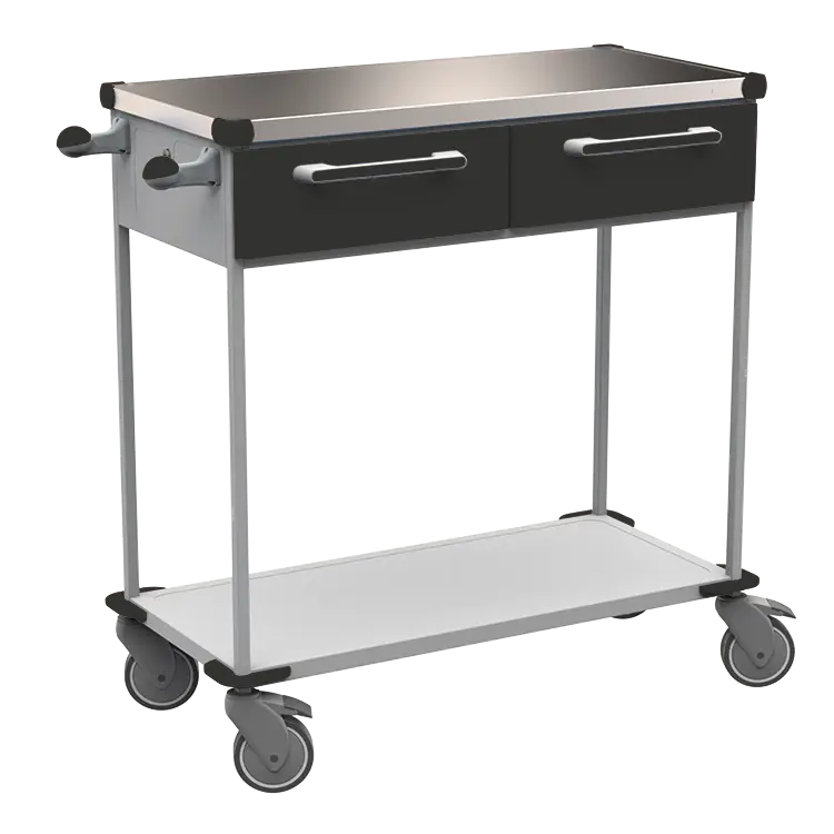 ASSIST 401 vozík zdravotnický, plast ABS, černá