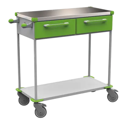 ASSIST 401 vozík zdravotnický, plast ABS, zelená