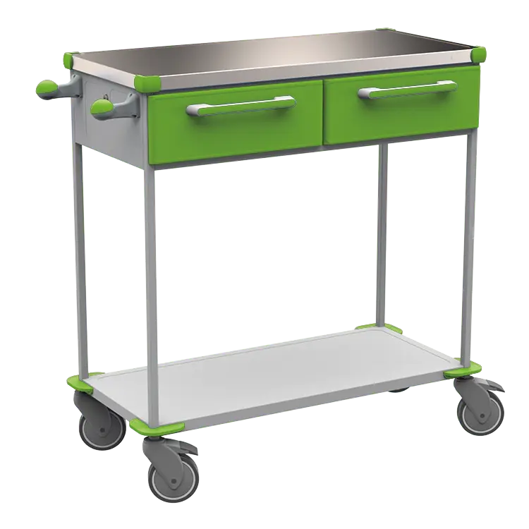 ASSIST 401 vozík zdravotnický, plast ABS, zelená