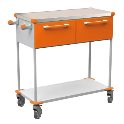 ASSIST 402 vozík zdravotnický, plast ABS, oranžová