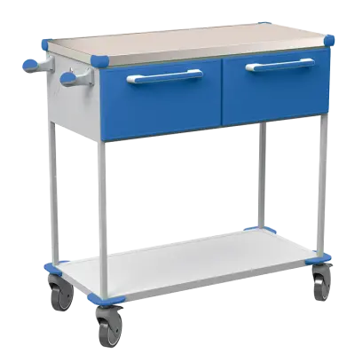 ASSIST 402 vozík zdravotnický, plast ABS, modrá