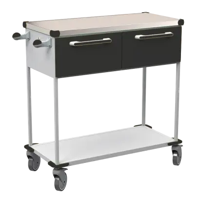 ASSIST 402 vozík zdravotnický, plast ABS, černá