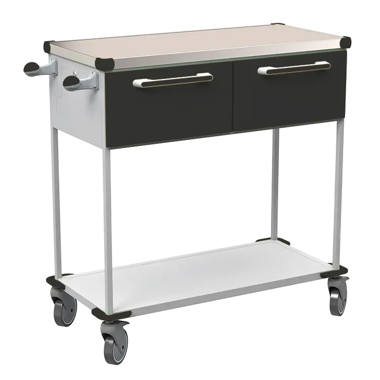 ASSIST 402 vozík zdravotnický, plast ABS, černá