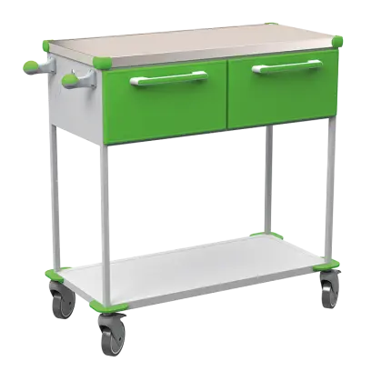 ASSIST 402 vozík zdravotnický, plast ABS, zelená