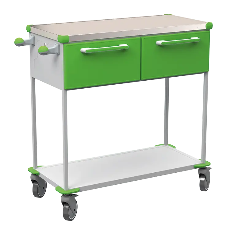 ASSIST 402 vozík zdravotnický, plast ABS, zelená