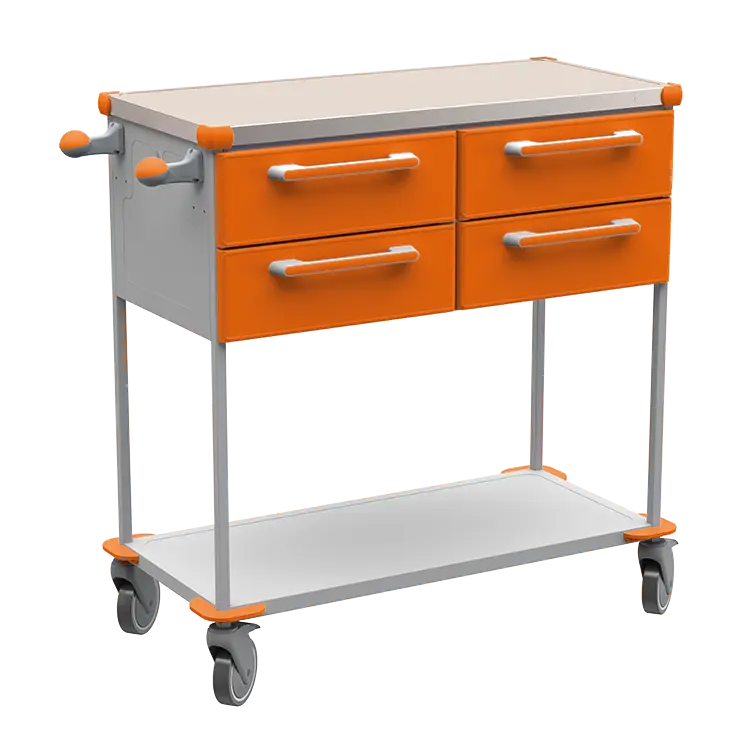 ASSIST 403 vozík zdravotnický, plast ABS, oranžová