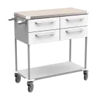 ASSIST 403 vozík zdravotnický, plast ABS, bílá