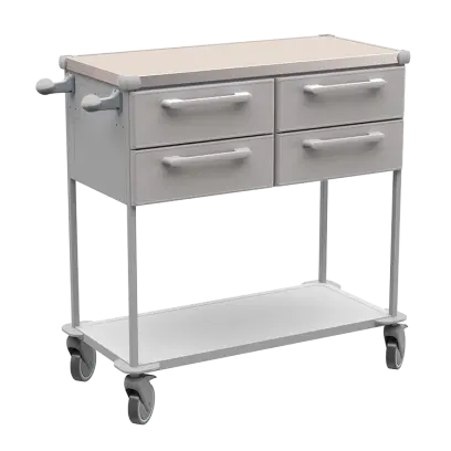 ASSIST 403 vozík zdravotnický, plast ABS, šedá