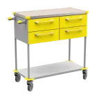 ASSIST 403 vozík zdravotnický, plast ABS, žlutá