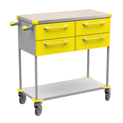 ASSIST 403 vozík zdravotnický, plast ABS, žlutá