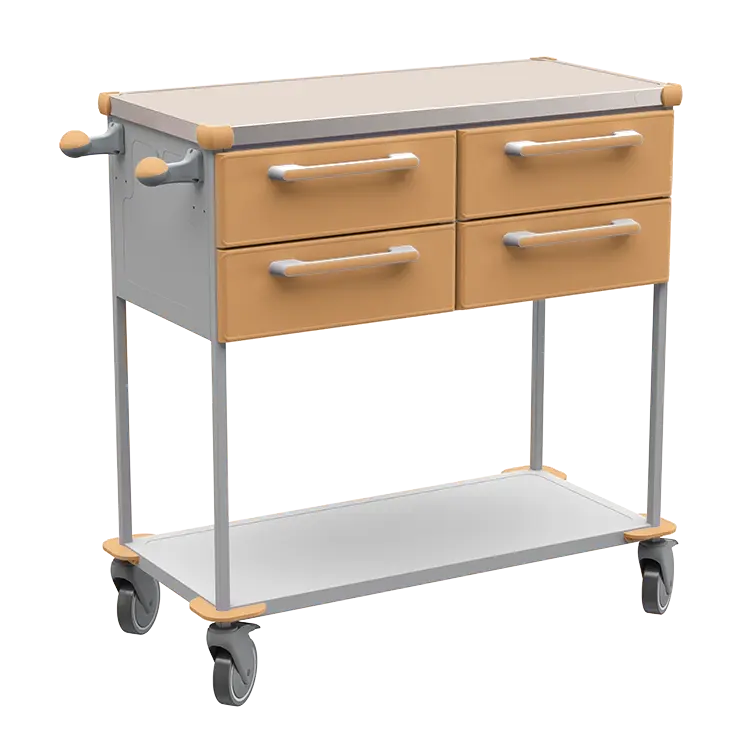 ASSIST 403 vozík zdravotnický, plast ABS, hnědobéžová