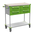 ASSIST 403 vozík zdravotnický, plast ABS, zelená