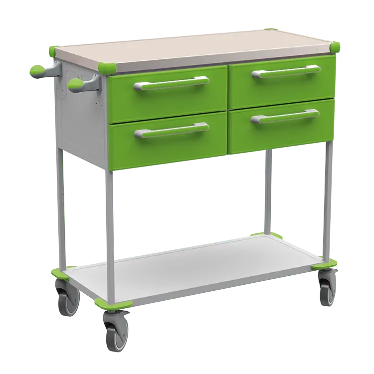 ASSIST 403 vozík zdravotnický, plast ABS, zelená