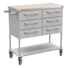 ASSIST 405 vozík zdravotnický, plast ABS, šedá