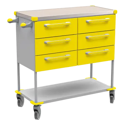 ASSIST 405 vozík zdravotnický, plast ABS, žlutá