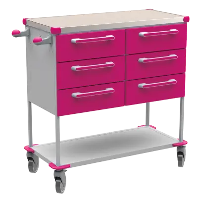 ASSIST 405 vozík zdravotnický, plast ABS, fialová