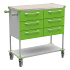 ASSIST 405 vozík zdravotnický, plast ABS, zelená