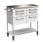 ASSIST 406 vozík zdravotnický, plast ABS, bílá